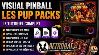 Miniature : Tutoriel RetroBat : installer et configurer les PuP Packs Visual Pinball