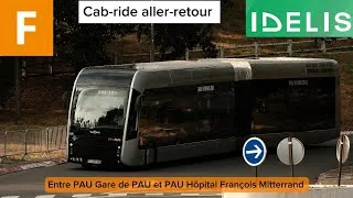 Miniature : VAN HOOL Exqui.City 18 Hydrogen - Ligne Fébus - Réseau IDELIS [PAU] - Cab-ride aller-retour