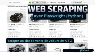 Miniature : Apprendre le web Scraping avec Playwright et Python : Scraper un site web réel de A à Z | Episode 4