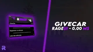 Miniature : [Free] rGiveCar | FiveM Script | 0.00ms (RageUI - FiveM)