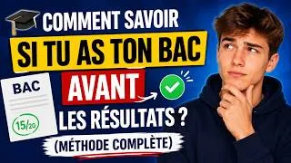 Miniature : 🎓 Savoir les résultats du BAC avant !!! (Méthode complète)