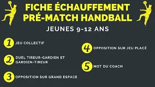 Miniature : ÉCHAUFFEMENT PRÉ-MATCH HANDBALL : JEUNES 9-12 ANS