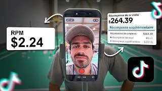 Miniature : Je fais un TikTok qui obtient la rémunération maximum devant vous