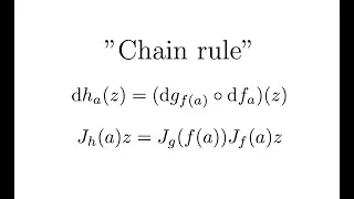 Miniature : "Chain rule" : explications, théorèmes, exercices...