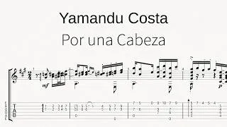 Miniature : YAMANDU COSTA - Por Una Cabeza for 6-string guitar SCORE/TABS