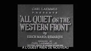 Miniature : Analyse de "A l'ouest rien de nouveau" - CM Analyse filmique 2 - L1 Sorbonne nouvelle - 2020-2021