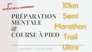 Miniature : Préparation mentale course - Outils psychologiques pour le running trail marathon - Extrait de conf