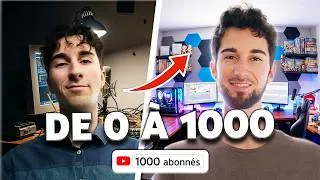 Miniature : 1000 abonnés sur YouTube : combien de vidéos et combien de temps ?