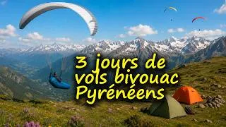 Miniature : 3 jours de vol bivouac Pyrénées #paragliding #bivouac #aventure