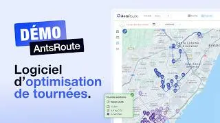 Miniature : Optimisation de tournée : démo complète du logiciel AntsRoute en 10 minutes