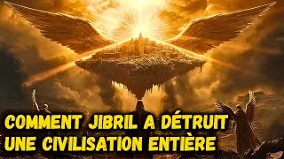 Miniature : Jibril a soulevé une ville vers le ciel — La destruction coranique qui a ébranlé le ciel