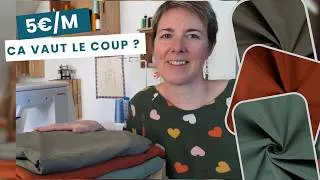 Miniature : Je teste un site de tissus à 5€/m 😱 bonne affaire ou déception ?