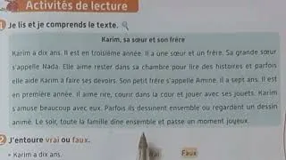 Miniature : Français 3ème année primaire, est ce que tu as un frère ou une sœur
