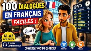 Miniature : 100 Dialogues en Français Faciles 🇫🇷 | Animation Complète Débutants (A1–A2) | Écoute & Compréhension