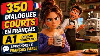 Miniature : 350 Dialogues Courts en Français A1 (Niveau Débutant) : Apprendre le Français Parlé