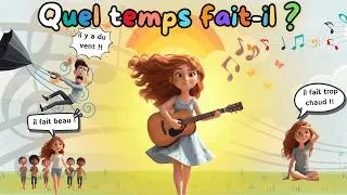 Miniature : Quel temps fait-il aujourd'hui ? Chanson en français pour les enfants French song for kids