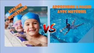 Miniature : Aisance aquatique vs apprendre à nager avec matériel
