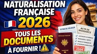 Miniature : Naturalisation française 2026 🇫🇷 : Tous les documents à fournir (Guide complet).