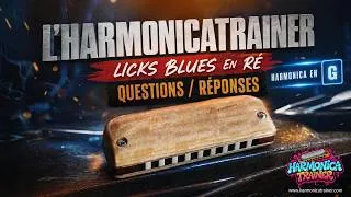 Miniature : Harmonicatrainer - Licks blues en Ré - Questions/Réponses - Harmonica G