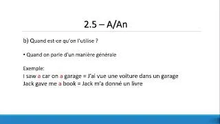 Miniature : #12. A/An vs The vs pas d'article  en Anglais | Apprendre l'anglais de A à Z, 3 mois pour parler