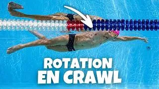 Miniature : ARRÊTE DE TE BATTRE AVEC L'EAU -  La rotation du corps en crawl