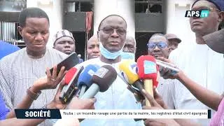 Miniature : Touba : un incendie ravage une partie de la mairie, les registres d'état civil épargnés