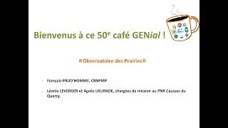 Miniature : Café GEN - Vers un observatoire des prairies