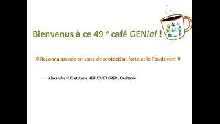 Miniature : Café GEN - Reconnaissance en ZPF et point Fonds vert