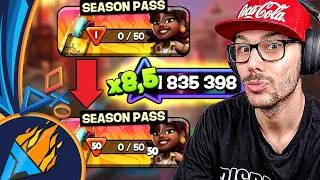 Miniature : FINIR LE PASS DE 1 à 50 EN UNE COURSE + RECORD BATTU SUR SUBWAY SURFERS 🏄 CITY