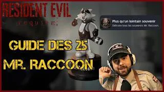 Miniature : Resident Evil 9 – Guide FR des 25 Mr. Raccoon (Trophée / Succès)