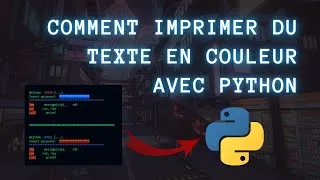 Miniature : 135 - Python - Comment changer la couleur du text avec python