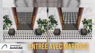 Miniature : Modélisation d'une ENTREE avec MARQUISE sur ArchiCAD (03/04)