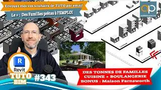 Miniature : Des TONNES de FAMILLES - Cuisine + Boulangerie - Maison FARNSWORTH REVIT tuto 343