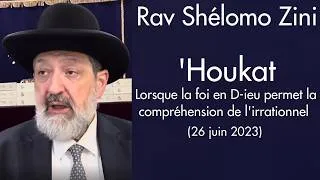 Miniature : Rav Shélomo Zini - 39 'Houkat - Lorsque la foi en D-ieu permet la compréhension de l'irrationnel