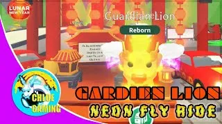 Miniature : ADOPT ME - ROBLOX [ GARDIEN LION NEON FLY RIDE ] OMG ^^