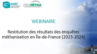 Miniature : Restitution des résultats des enquêtes méthanisation en Île-de-France (2023-2024)