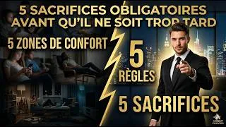 Miniature : "Arrête de stagner : Les 5 Sacrifices qui séparent les riches des pauvres."