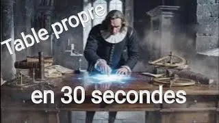 Miniature : Nettoyer Sa Table de Travail Efficacement : Astuces d’Isaac Newton