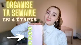 Miniature : 4 étapes pour organiser la semaine | Mon organisation en tant qu'étudiante en médecine. Weekly reset