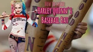 Miniature : JE FAIS LA BATTE DE HARLEY QUINN !!!! à l'aide de la CRICUT et des POSCA