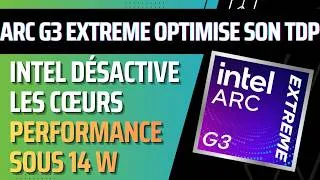 Miniature : Intel Arc G3 Extreme : désactiver les P-Cores sous 14 W est une décision logique…