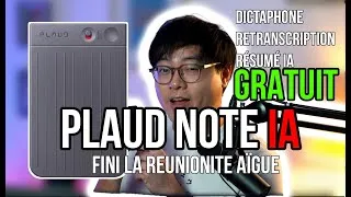 Miniature : Plaud Note IA, FINI LA REUNIONITE AÏGUE + VISIO | Efficacité 300%, GRATUIT basé sur ChatGPT & Claude