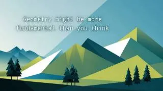 Miniature : Looking at physics through the lens of geometry (geometry might be more fundamental than you think)