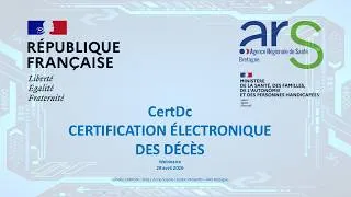 Miniature : Webinaire / CertDc - Certification électronique des décès