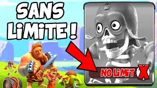 Miniature : SUPER Troupes temps ILLIMITEES Sapeurs barbares géants gobelins | ASTUCE Clash of Clans HDV 11 12 13