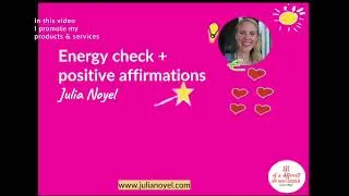 Miniature : energy check + positive affirmations I intuitive insights