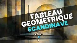 Miniature : Tableau Géométrique Scandinave - Art Virtuoso