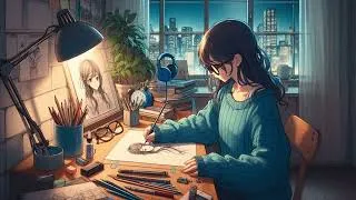 Miniature : Lofi Art & Focus 🎵🎨 | Musique Chill pour Dessiner, Étudier & Se Concentrer