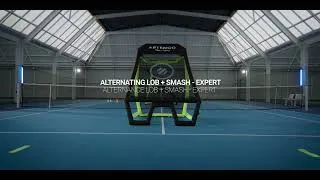 Miniature : TENNIS WALL  : Alternating Lob & Smash (expert)