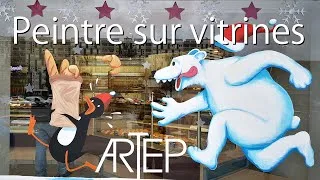 Miniature : Peintres sur vitrines - Noël 2020